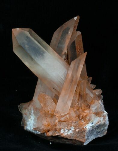 Tangerine Quartz Crystal Cluster - Madagascar #32242